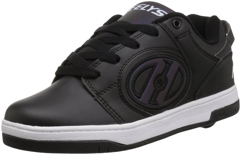 HEELYS أحذية هيليز للأطفال فويجر، أسود عاكس/أسود، 3 أطفال صغار أمريكي - Image 1